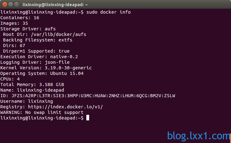 docker info