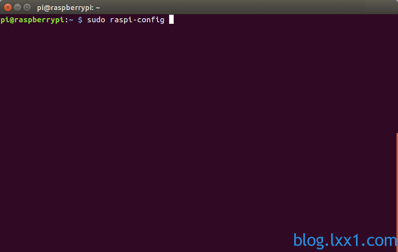 使用sudo_raspi-config进入配置界面
